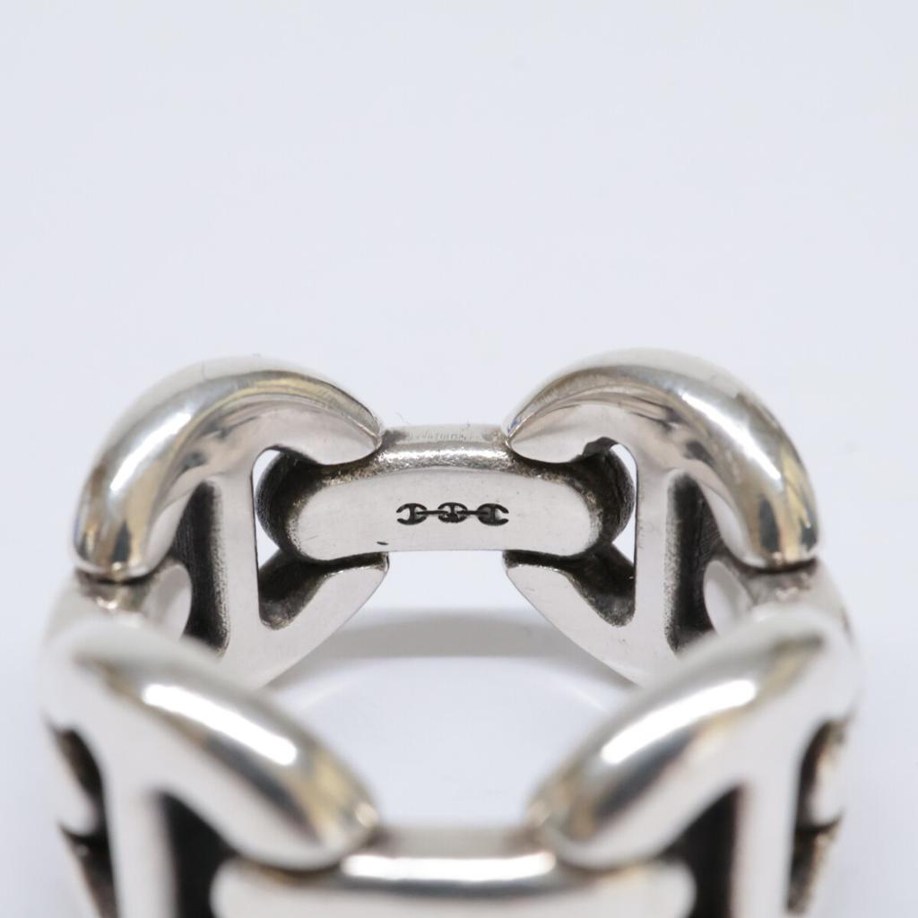 HOORSENBUHS 925 QUAD LINK Ring Ring 18 SilverUsed