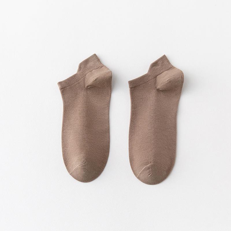 Men's Summer Pure Cotton Deodorant Sweat Absorbing Shallow Mouth Heel Boneless Socks