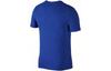 Nike T Shirts Men's Blue Crew Neck Moderate Straight Fit