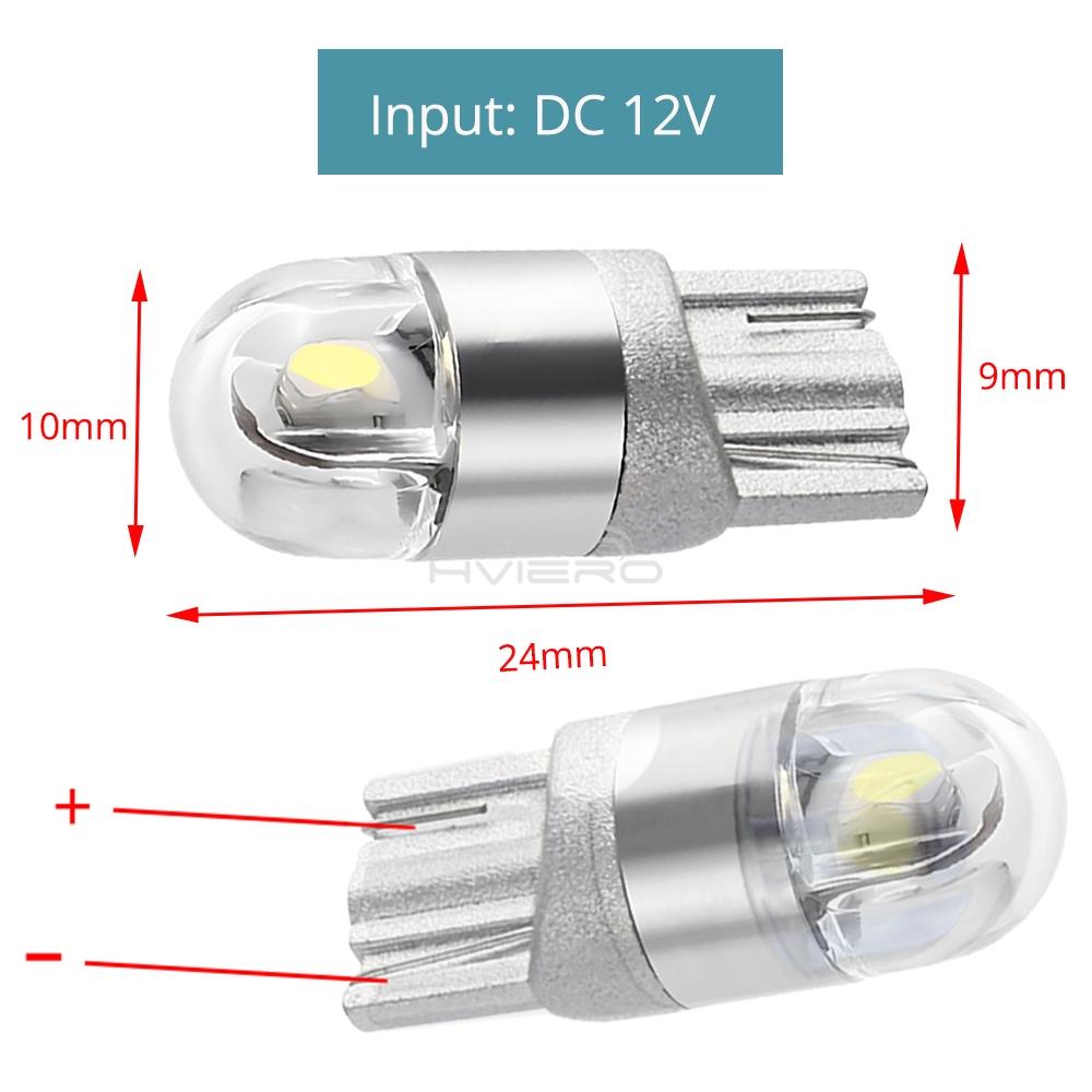 2/4/10/20pc T10 W5W 194 3030 Car Turn Signal Lamp LED Trunk Dome License Plate Bulb Super Bright Auto Clearance Brake Lights 12V