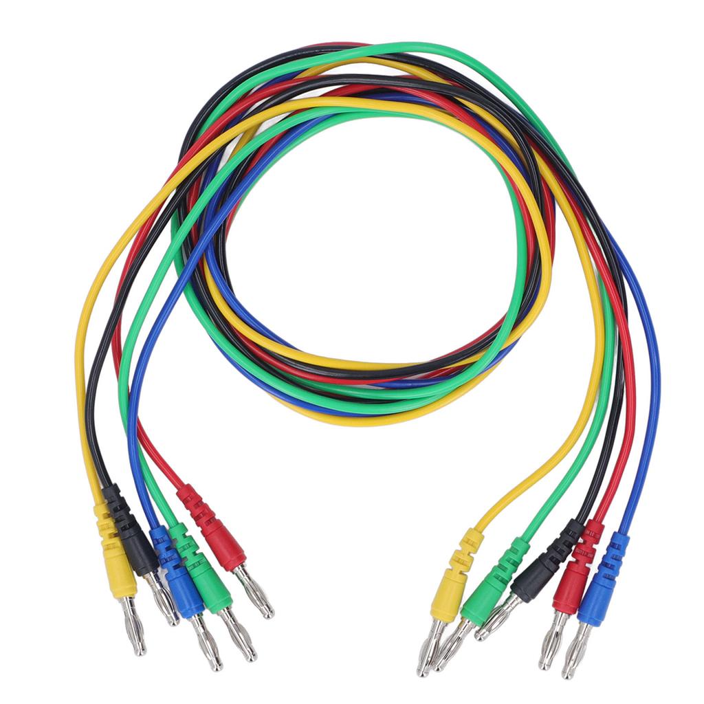 Magnetic Test S Kit Soft Flexible 5 Colour 4mm Banana Plug Test S Jumper Test Wire Set with