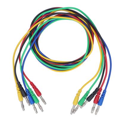 Magnetic Test S Kit Soft Flexible 5 Colour 4mm Banana Plug Test S Jumper Test Wire Set with