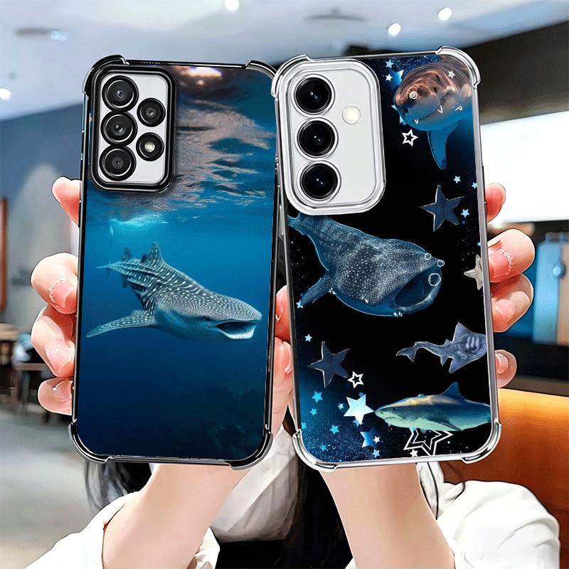 Ocean Whale Shark Soft Phone Case For Samsung A17 A27 A07 A37 A57 A16 A56 A15 A55 A14 A54 A13 A53 A26 A36 A25 A35 A24 A34 A23 A3
