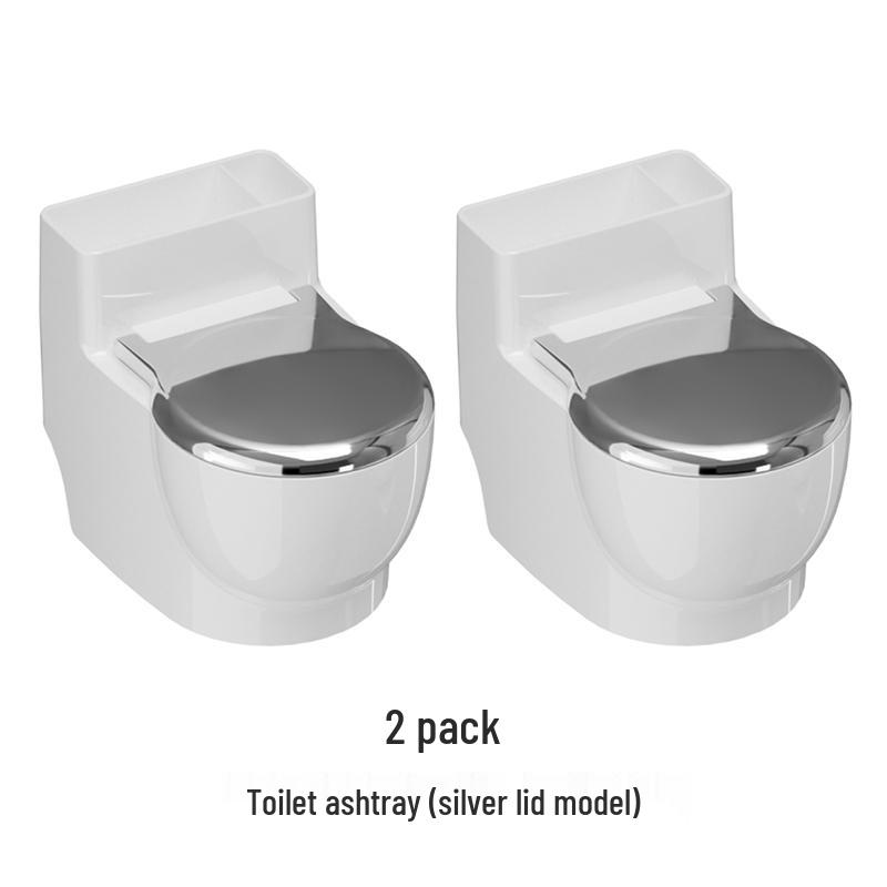 Smoke-Proof Stainless Steel Ashtray with Lid for Home and Office