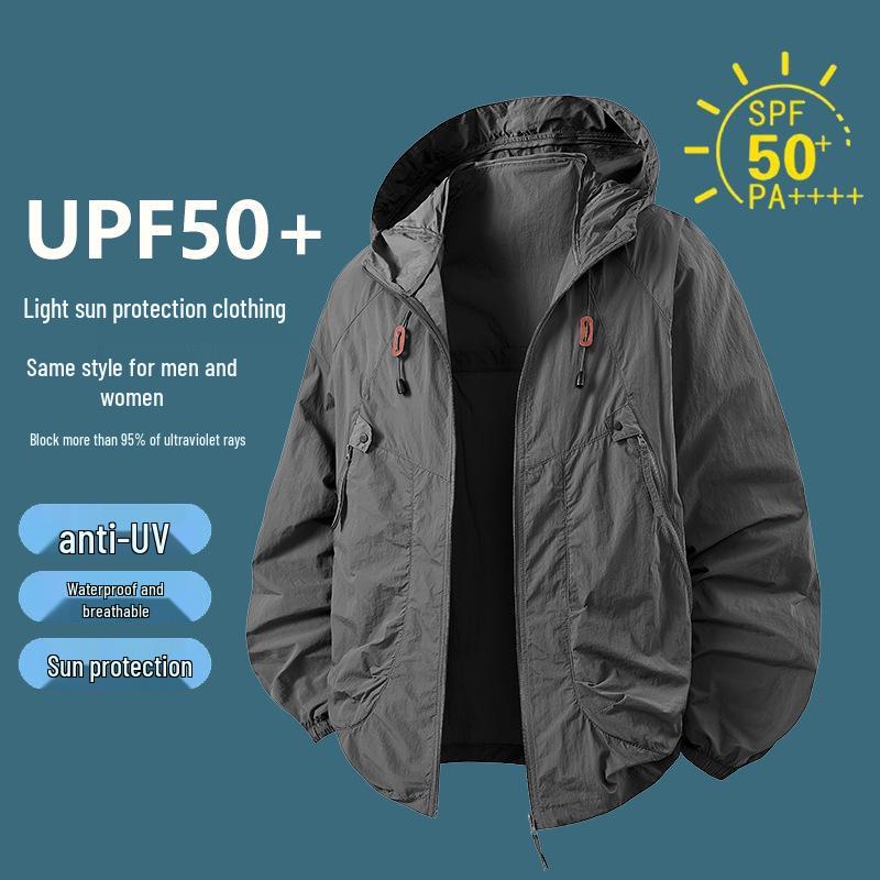 Ultra-Light Breathable Hooded Windbreaker for Men & Women - Summer Sunscreen Jacket