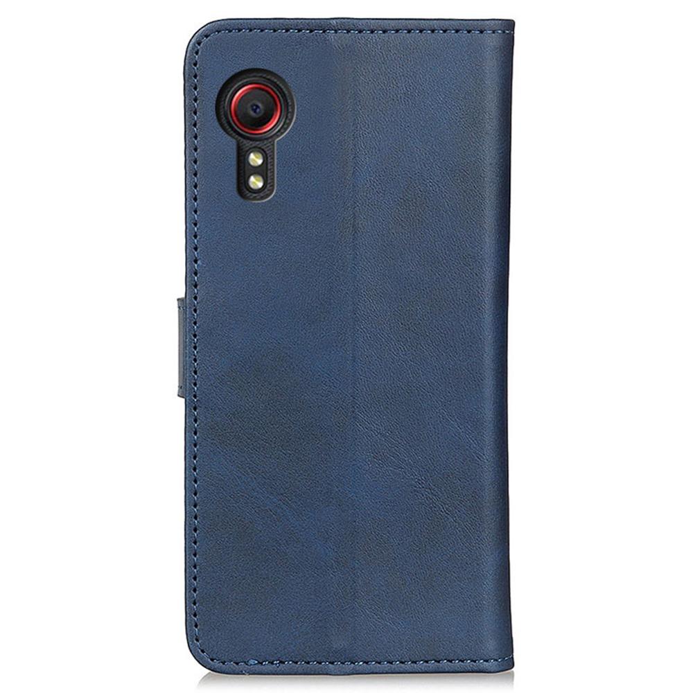 Für Samsung Galaxy Xcover7 Lederhülle mit Kuhfelltextur mit Brieftasche und Ständer