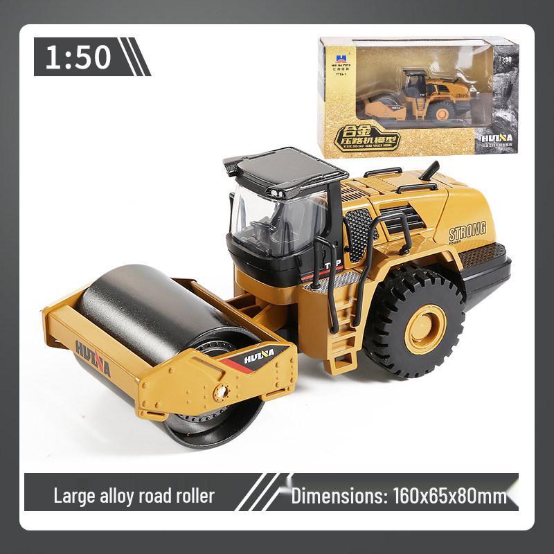 Extra Large Alloy Engineering Toy: Roller, Excavator, Bulldozer, Loader for Boys Aged 2-3 Years