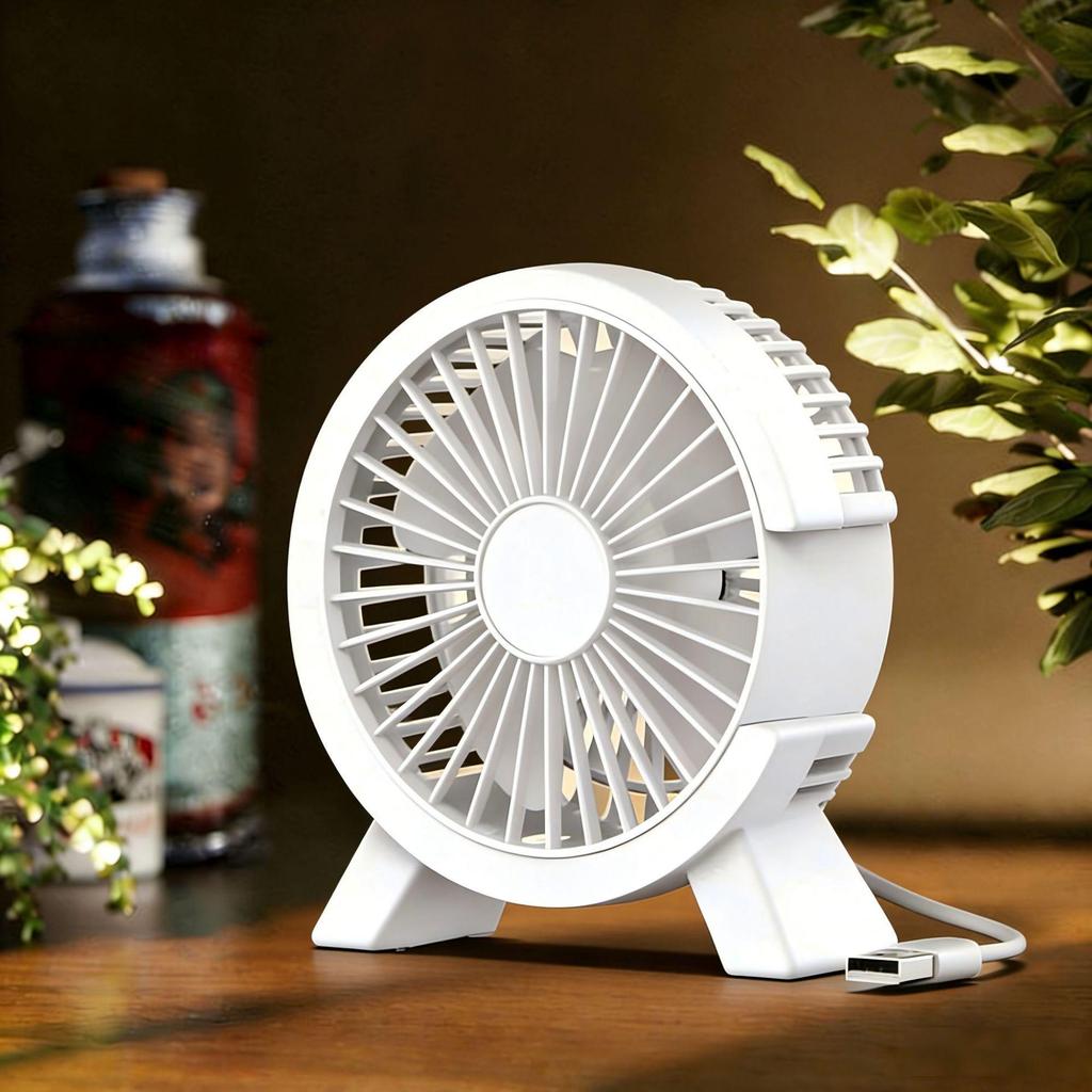 Flash Sale: Portable Mini Desktop Fan - Silent, Powerful Wind for Dorm Use