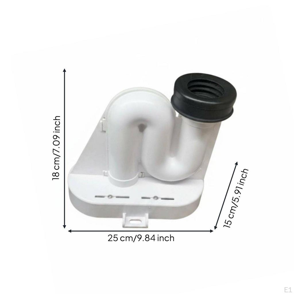 Urinal Drain Offset Connector Adjustable Design Waste Pipe Adapter Antiscent Barrier Plumbing