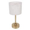 Cordless Fabric Table Lamp USB Rechargeable Bedside Table Lamp for Bedroom Touch Control Iron Aluminum Alloy
