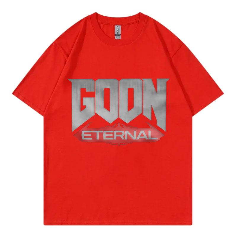 

Goon Eternal Смешная Мем Футболка Мужская Женская Мода Винтажная С коротким рукавом Летняя Повседневная Свободная Футболка Y2k Уличная одежда S