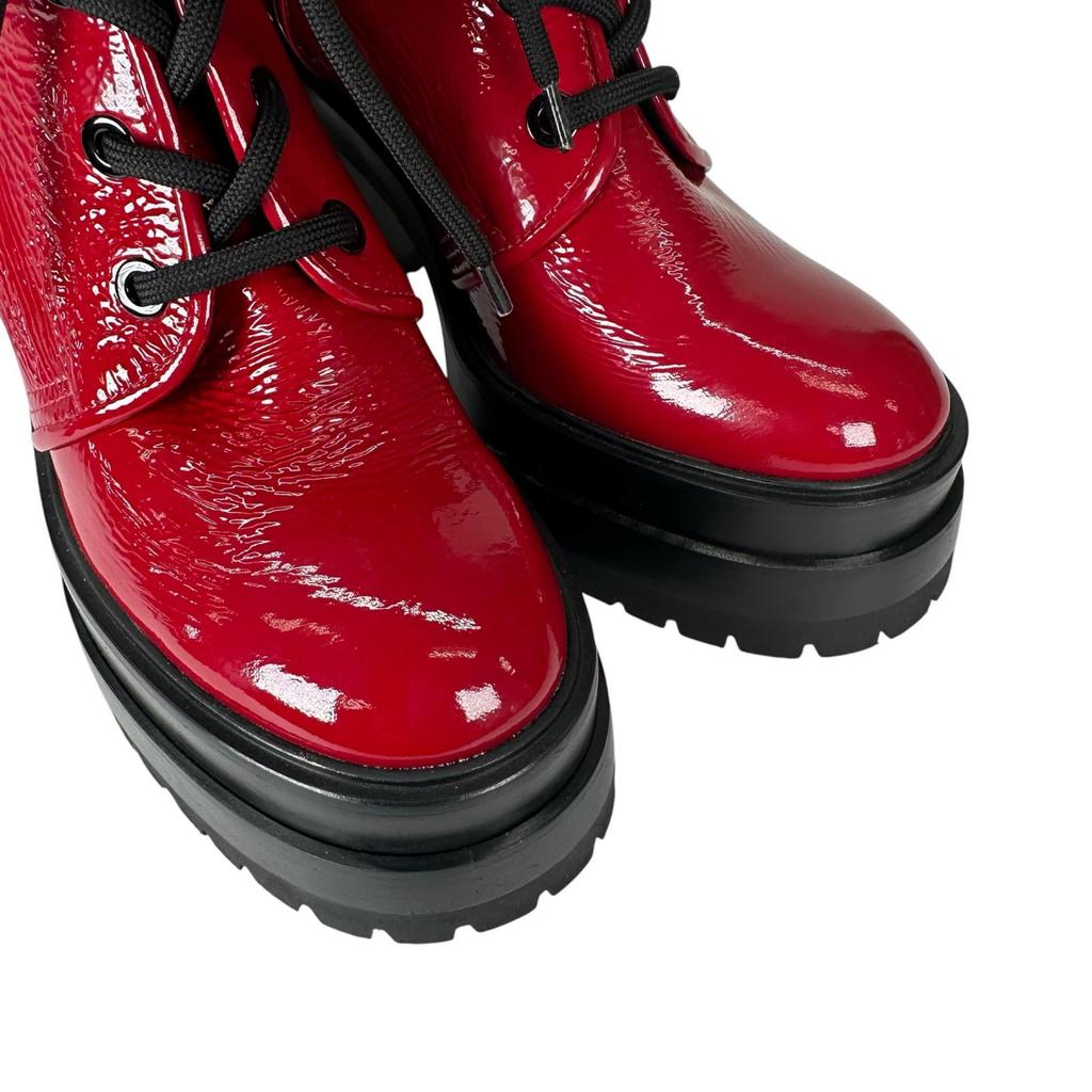 AGL (39) Women Lace up Boots Red Model D262512
