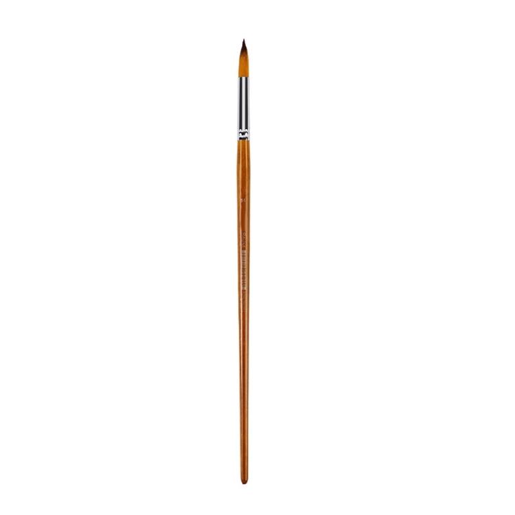 Long Handle Artist Paintbrush for Large Canvas Painting Wooden Grip Professional Nylon Bristles Multi Head Avaliable