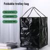 Reusable Grocery Bag On Wheels Water Proof Large Capacity Rolling Tote Bag with Reinforced Handles