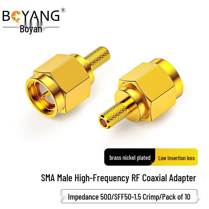 BOYANG RF 50 Ohm Coaxial Connectors & Crimping Tool