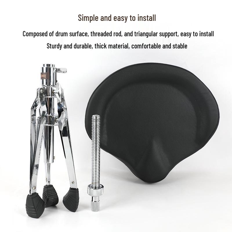 Starway Professional Adult Drum Throne – Thickened Round/Saddle Seat for Jazz Drums