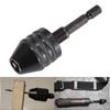 Quick Change Keyless Drill Bit Chuck Hex Shank Adapter Converter Tool