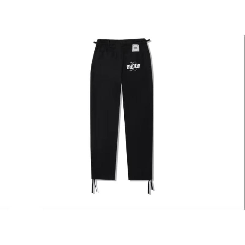 Li Ning Коллаборация Billionaire Boys Club Повседневные брюки прямого кроя для улицы Мужские Брюки Черный AKXU463-1 M