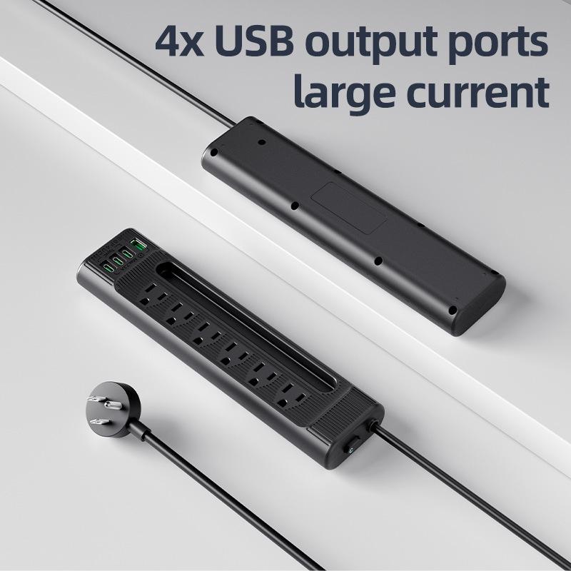 American Standard USB Power Strip: Safe & Durable Converter Plug for US, Mexico, Canada, Taiwan