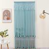 Double Layer Anti-mosquito Door Curtain Fabric Lace Self-adhesive Door Decorative Screens Gauze Breathable Partition Curtain