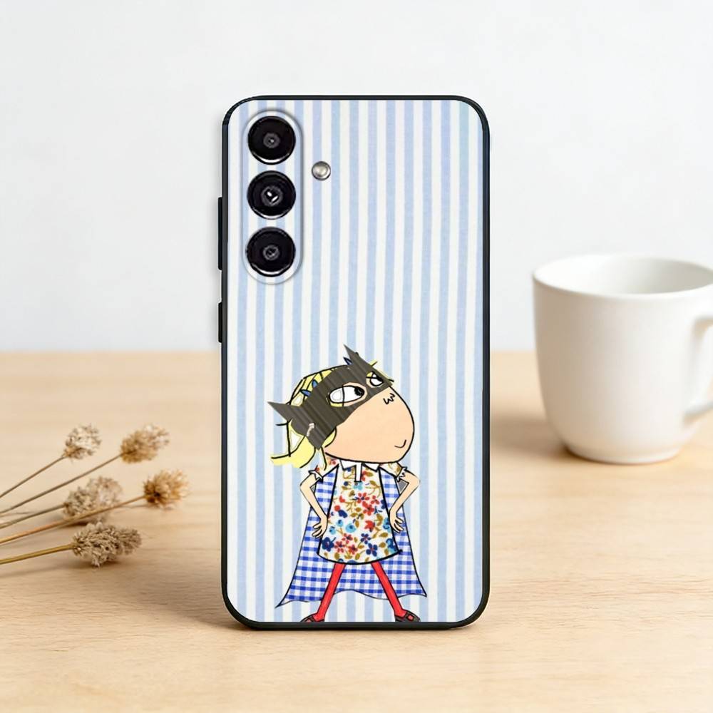 Charlie and Lola Anime     Phone Case For Samsung Galaxy A13,21s,22,31,32,52,53,71,72,73,Soft Black Cover