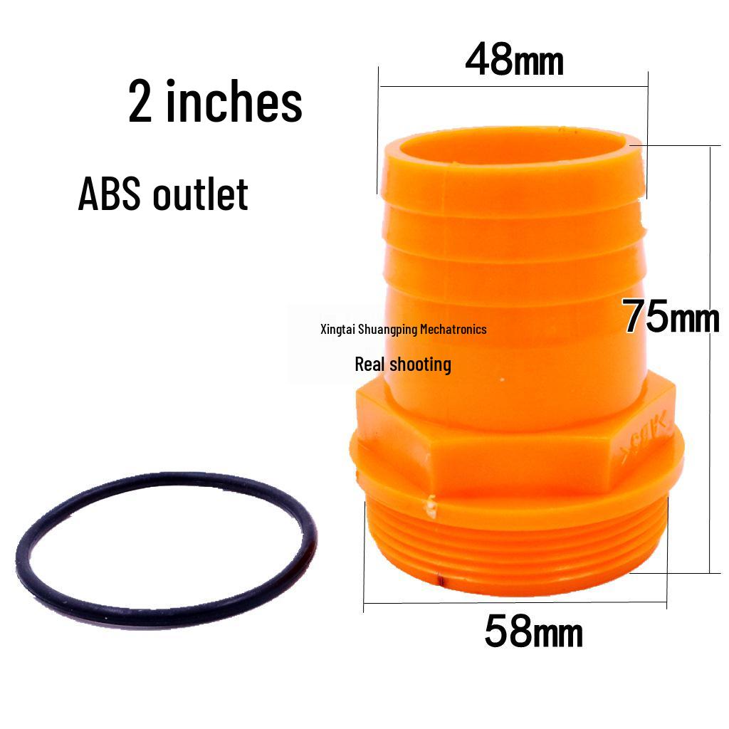 Thickened Plastic Male Thread Hose Connector Water Pump Adapter (4", 3", 1.5")