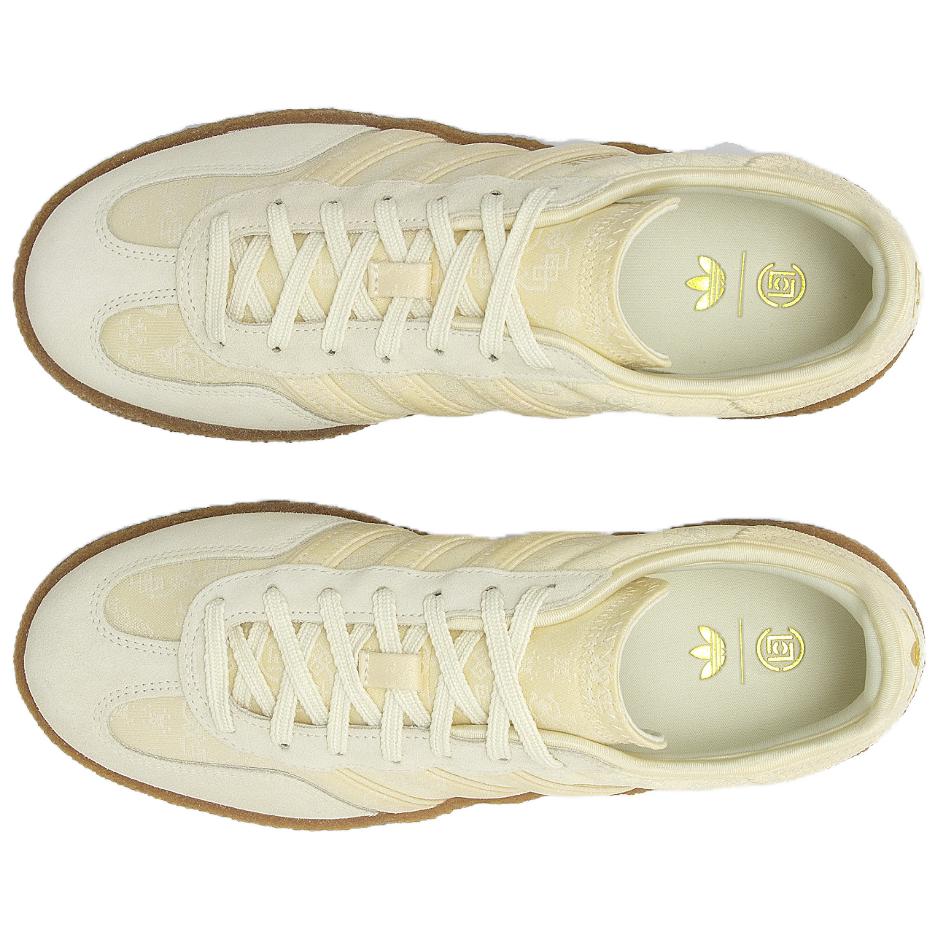 CLOT x adidas Gazelle Crepe Sole Pack - Cream White Heren Sneakers Core-White Gold-Metallic JR5410