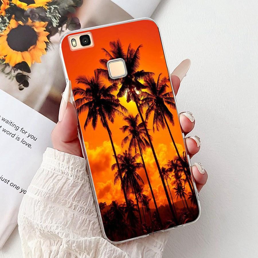 For Huawei P9 Lite Case VNS-L21 VNS-L31 Luxury flower Painted Proective Cover Soft Silicone Phone Case For HuaweiP9Lite Funda