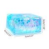 Glitter Ice Cube Squishy Toy, Malt Sugar Gel Slow Rise Stress Relief Cube for Anxiety