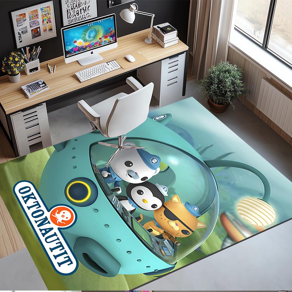Octonauts Printed Carpet Rug for Office Chair Living Room Bedroom Kitchen Room Decor Gifts