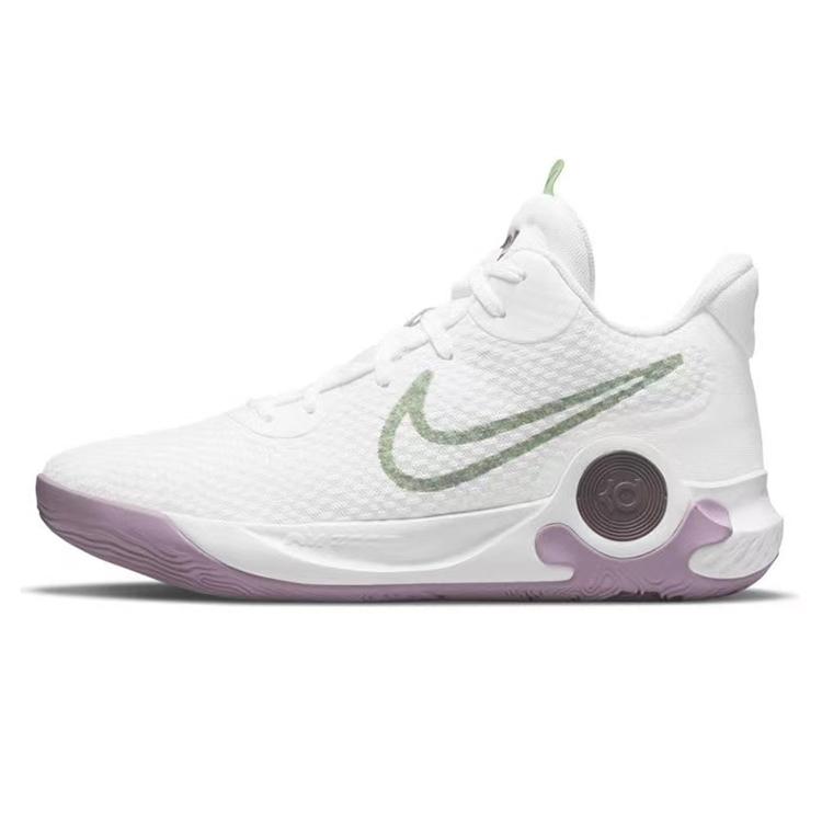 Nike Trey 5 Vintage Basketball Shoes Unisex Mid top White/Purple/Pink DJ6922-100(Team237-)