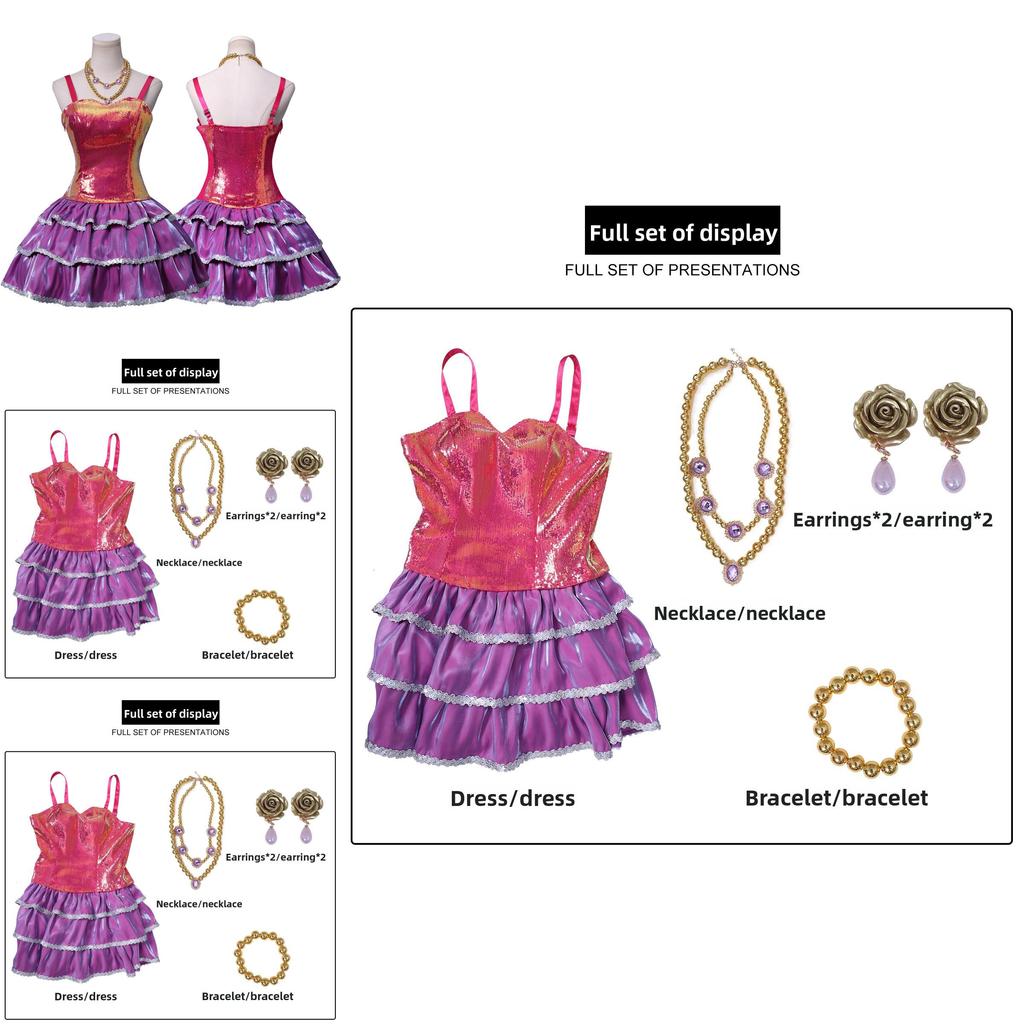 Barbie Life In The Dreamhouse Barbie Cosplay Kostüm Mit Satin Und Baumwollstoff Für Anime Fans