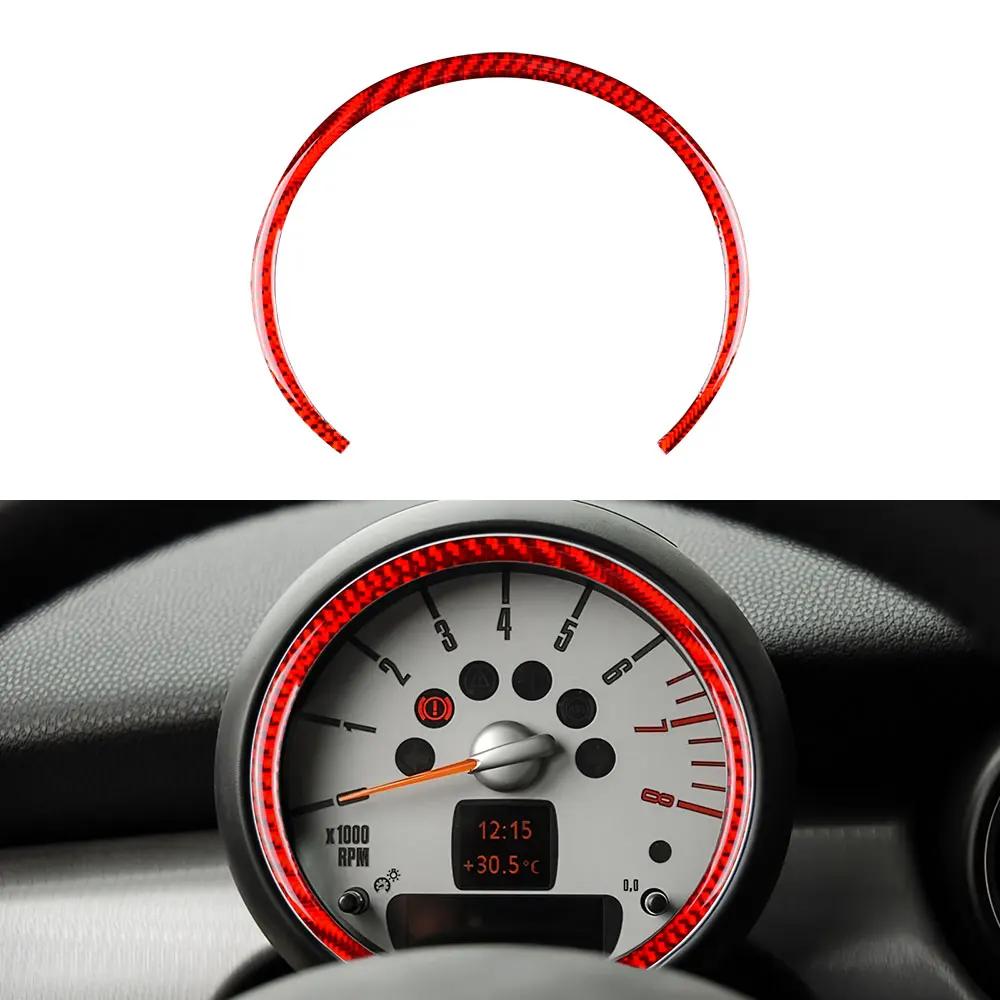 Fibre de Carbone Vraiment Douce pour Mini Cooper Hardtop R56 Clubman R55 R57 Console Centrale de Voiture Autocollant Compteur de Vitesse Garnitures Accessoires.