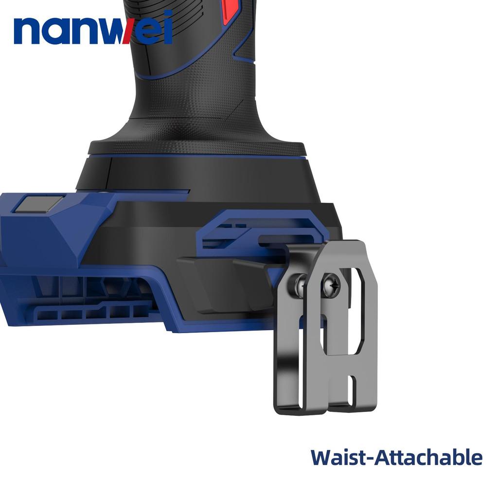 1000N NANWEI Electric Impact Wrench, size 1/2, adjustable torque 500N/800N/1000N, max. speed 2300 rpm