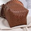 Decorative Wall Hanging Basket Hand-Woven Garlic Ginger Storage Basket  for Kitchen