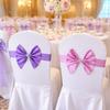 Soft Chair Sashes Band Wedding Chair Ribbon  For Wedding Party Hotel Banquet Event Decoration