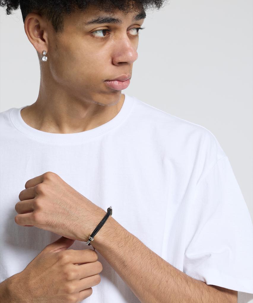 Cream Soda Lab Catena Slim Bracelet Black