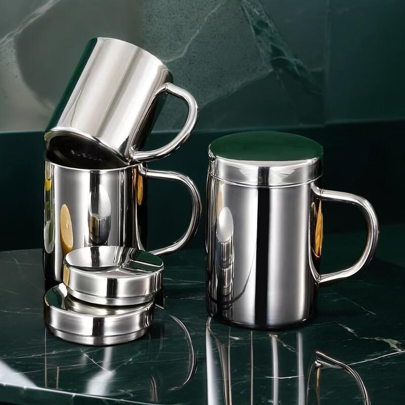 Shangqi 440ml Stainless Steel Insulated Mug with Lid & Handle