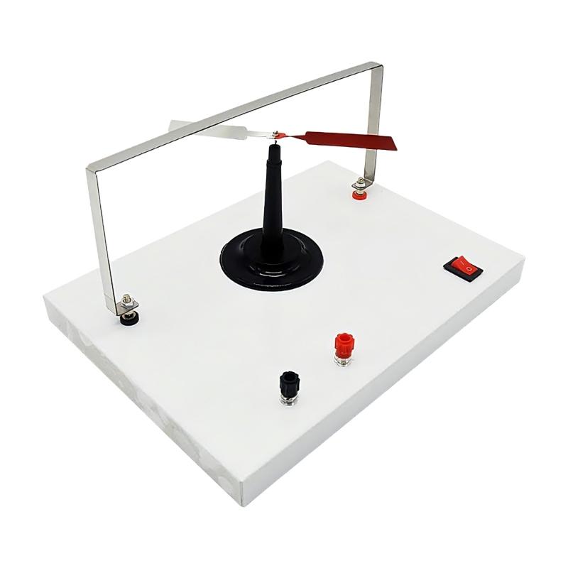 Металлический электромагнитный демонстрационный прибор для точного определения направления магнитного поля в школьных физических лабораториях