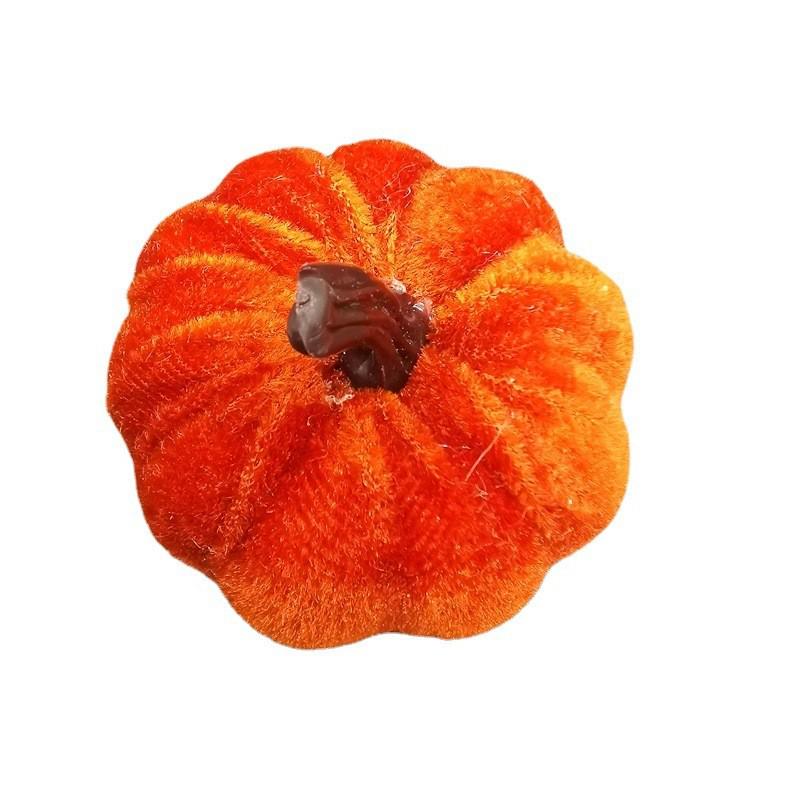Samtstoff Kürbis Dekoration für Halloween und Thanksgiving Feiern