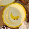 Elegant Underglaze Ceramic Snack & Cake Plate