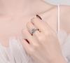 2CT Moissanite 925 Silver Ring Luxury for Women Engagement Wedding Simple Jewelry Birthday Gifts Fashion High Quality