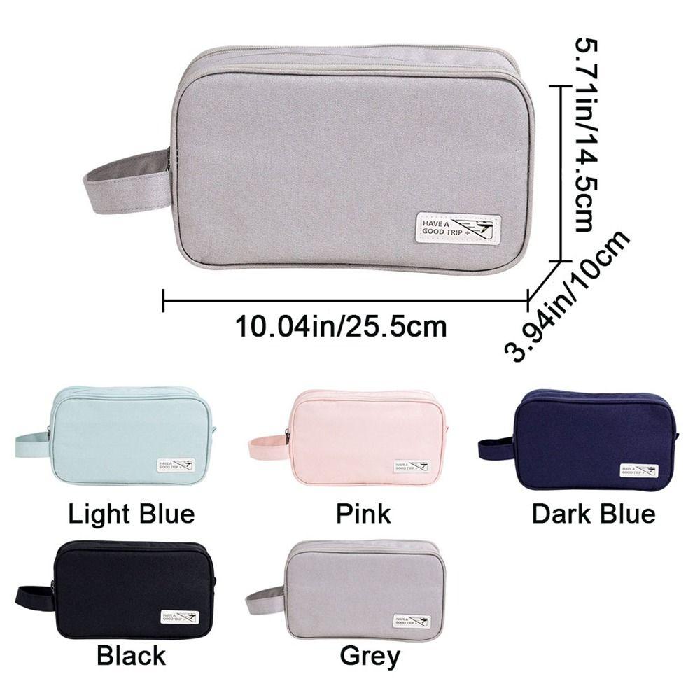 Large Capacity Travel Makeup Bag Dry Wet Separation Beauty Wash Pouch  Bathroom Organizer