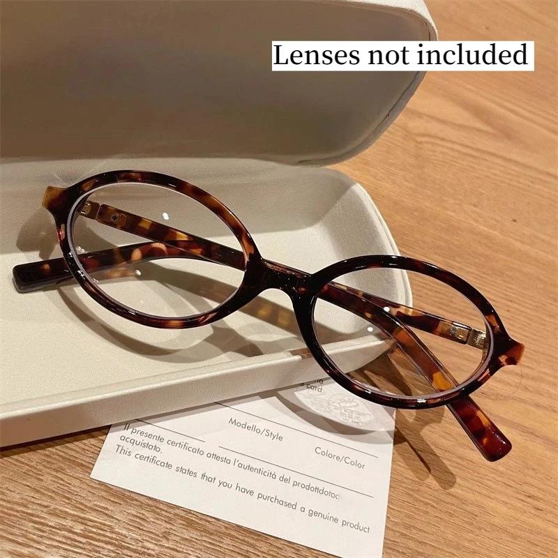 

Vintage Oval Without Lenses Glasses Lightweight Unisex Comfortable Eyeglasses Frames Luxury Designer Eye Protection