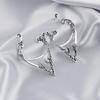 Punk Fairy Ear Cuff Goth Earring Dark Elf Ear Clip Earrings For Women Retro Silver Color Hip Hop Halloween Party Jewelry Gift
