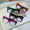 Vintage Square Glasses Frames Women Stylish Oversized Non-prescription Eyeglasses  Ins Trendy Brand Design Eyewear