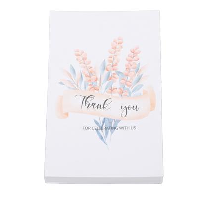 150Pcs Thank You Card Appreciation Cards Coated Paper Gratitude Card for Family Friends