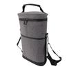 2 Bottle Wine Cooler Bag Leakproof Insulated Padded Wine Carrier Portable Wine Case with Handle Adjustable Shoulder