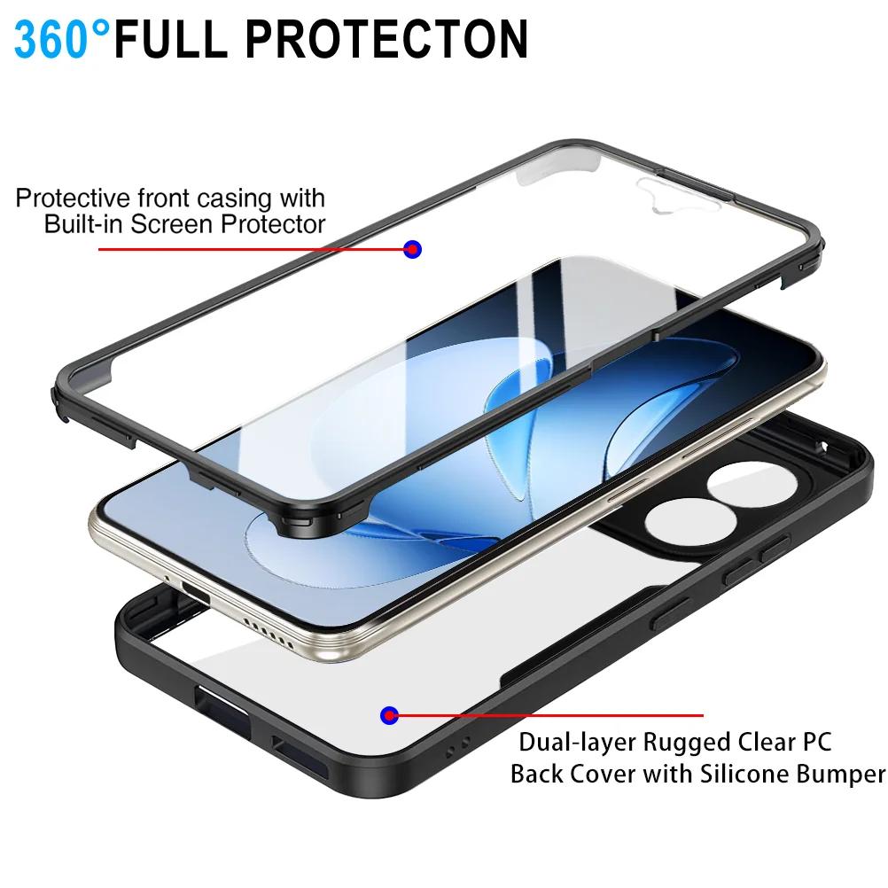360° Full Body Protection Case For OPPO Reno13 5G Shockproof Screen Protector Dual Layer Cover For Reno 13 6.59" Fundas Coque
