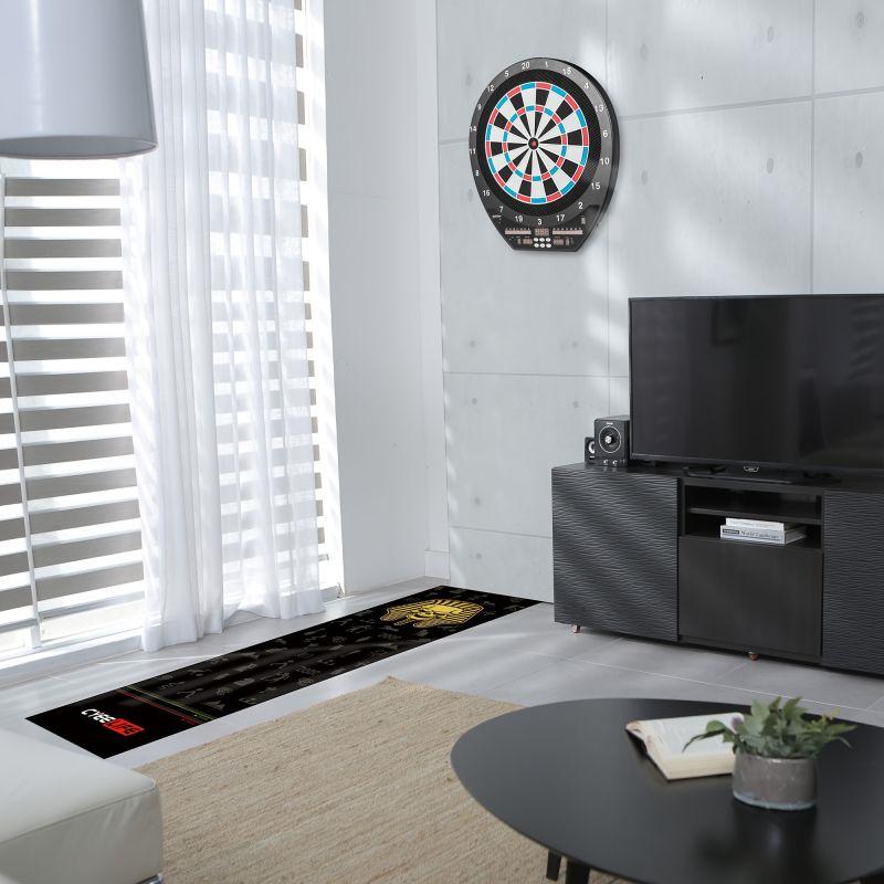 Colorful Graffiti Style Darts Mat Anti-slip Durable Washable Floor Mat Game Room Carpet Home Decoration